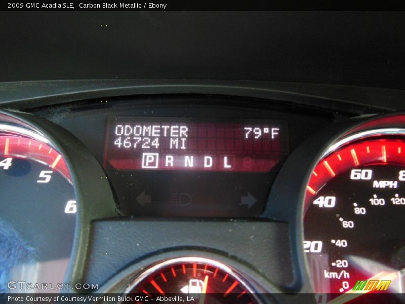 Carbon Black Metallic / Ebony 2009 GMC Acadia SLE