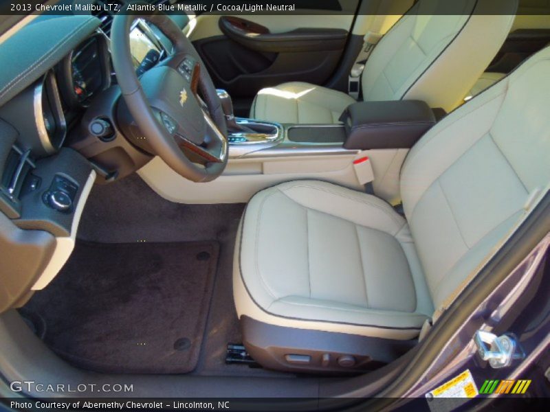 Atlantis Blue Metallic / Cocoa/Light Neutral 2013 Chevrolet Malibu LTZ