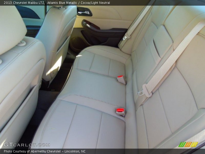 Atlantis Blue Metallic / Cocoa/Light Neutral 2013 Chevrolet Malibu LTZ