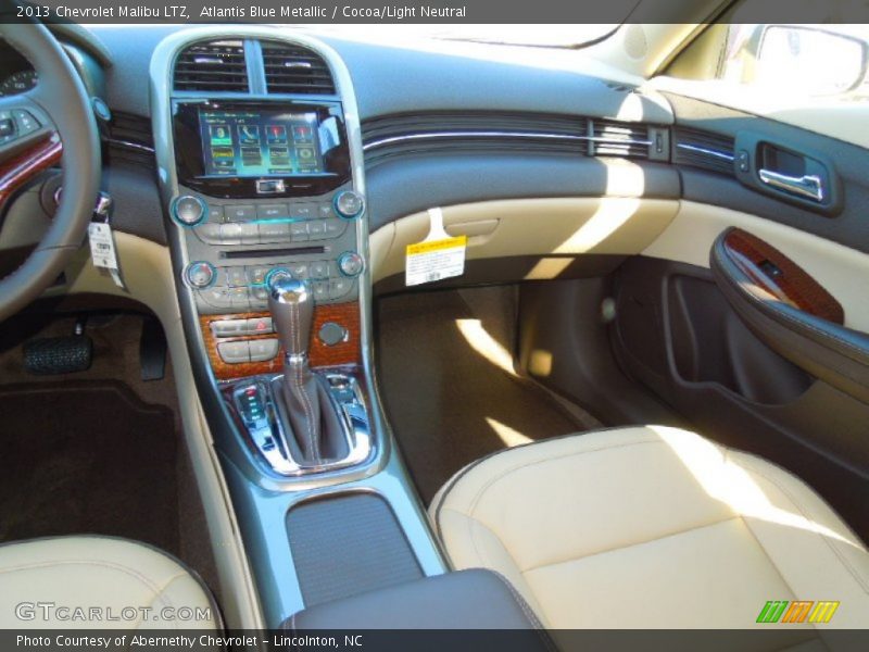 Atlantis Blue Metallic / Cocoa/Light Neutral 2013 Chevrolet Malibu LTZ