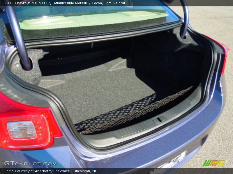 Atlantis Blue Metallic / Cocoa/Light Neutral 2013 Chevrolet Malibu LTZ