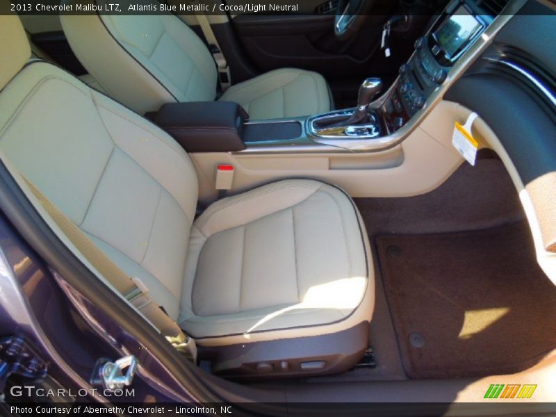 Atlantis Blue Metallic / Cocoa/Light Neutral 2013 Chevrolet Malibu LTZ