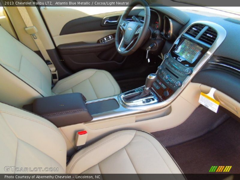 Atlantis Blue Metallic / Cocoa/Light Neutral 2013 Chevrolet Malibu LTZ