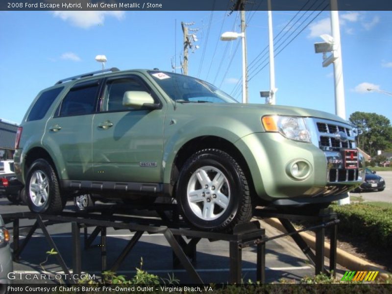 Kiwi Green Metallic / Stone 2008 Ford Escape Hybrid