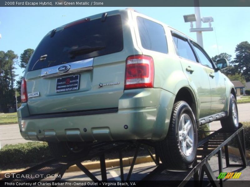 Kiwi Green Metallic / Stone 2008 Ford Escape Hybrid
