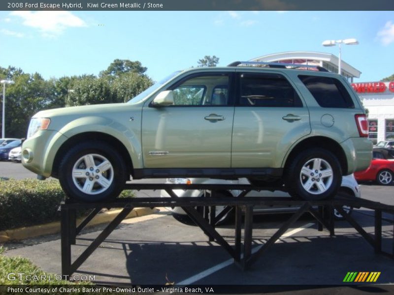 Kiwi Green Metallic / Stone 2008 Ford Escape Hybrid