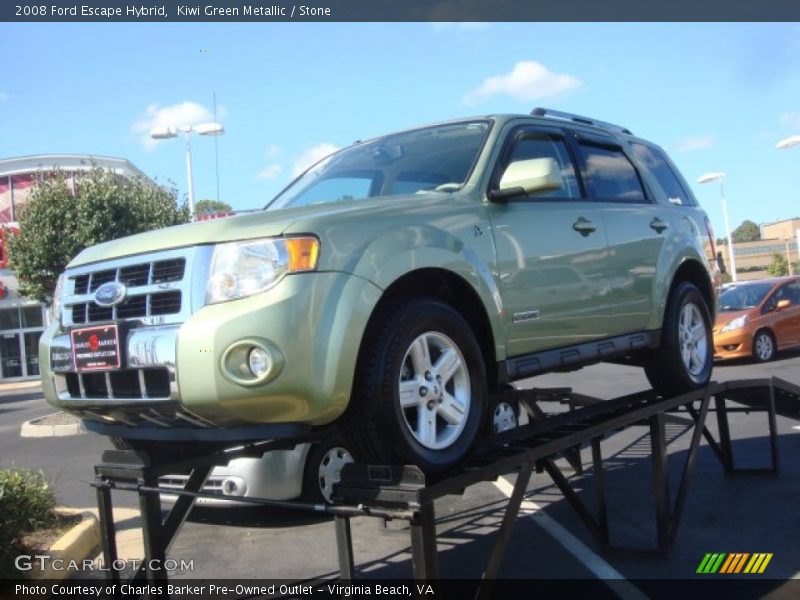 Kiwi Green Metallic / Stone 2008 Ford Escape Hybrid