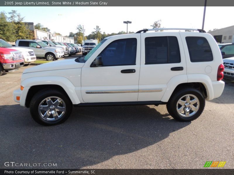 Stone White / Medium Slate Gray 2005 Jeep Liberty Limited