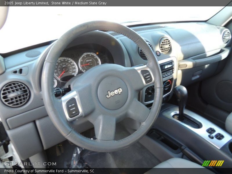 Stone White / Medium Slate Gray 2005 Jeep Liberty Limited