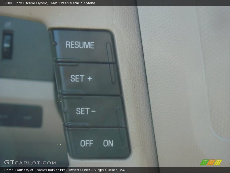 Kiwi Green Metallic / Stone 2008 Ford Escape Hybrid