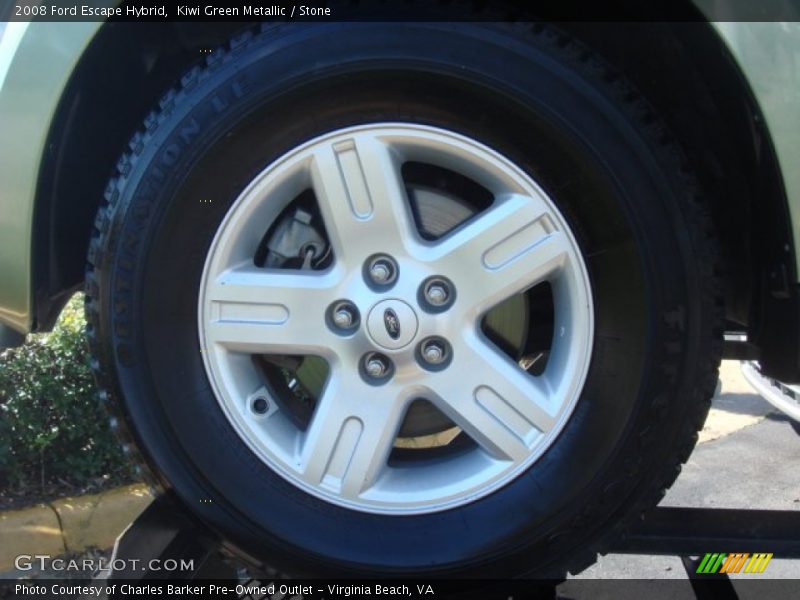 Kiwi Green Metallic / Stone 2008 Ford Escape Hybrid