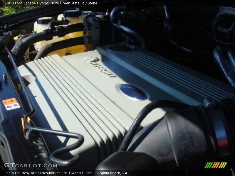 Kiwi Green Metallic / Stone 2008 Ford Escape Hybrid