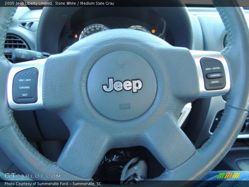 Stone White / Medium Slate Gray 2005 Jeep Liberty Limited