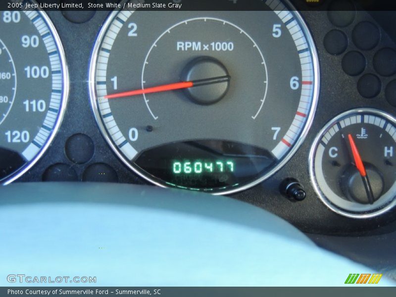 Stone White / Medium Slate Gray 2005 Jeep Liberty Limited