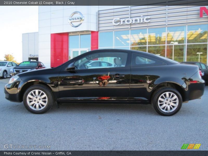 Black / Gray 2010 Chevrolet Cobalt LS Coupe