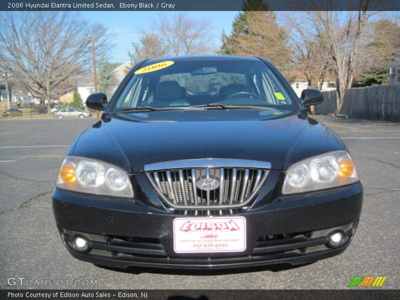 Ebony Black / Gray 2006 Hyundai Elantra Limited Sedan