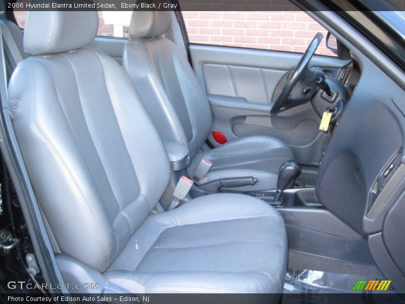 Ebony Black / Gray 2006 Hyundai Elantra Limited Sedan