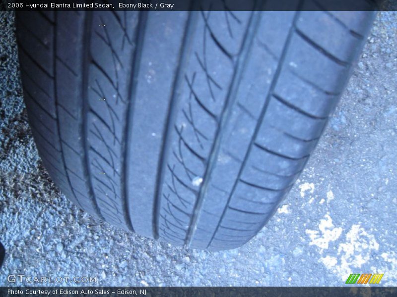 Ebony Black / Gray 2006 Hyundai Elantra Limited Sedan