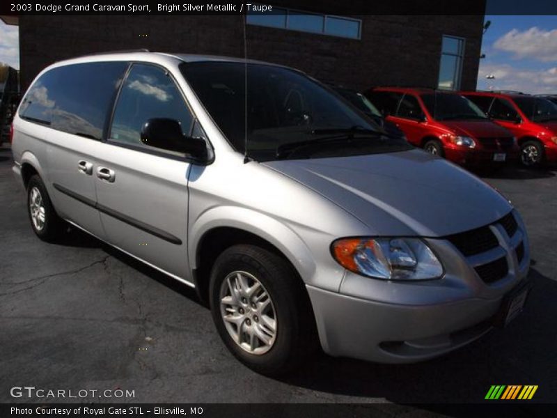 Bright Silver Metallic / Taupe 2003 Dodge Grand Caravan Sport