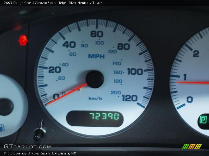 Bright Silver Metallic / Taupe 2003 Dodge Grand Caravan Sport