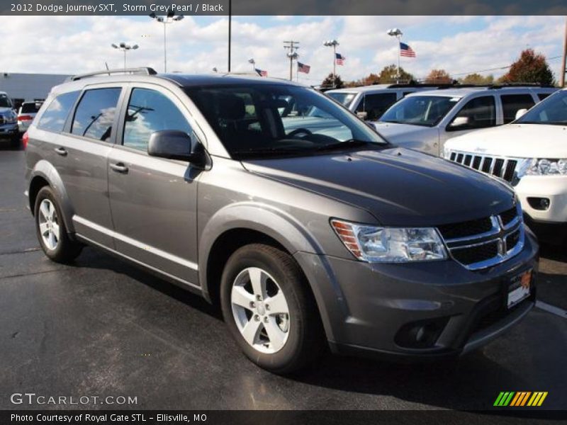 Storm Grey Pearl / Black 2012 Dodge Journey SXT