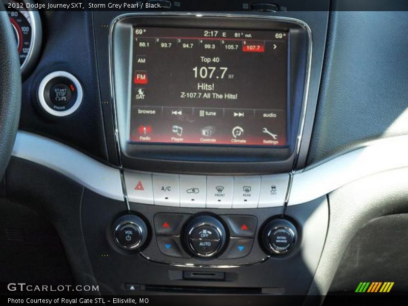 Storm Grey Pearl / Black 2012 Dodge Journey SXT