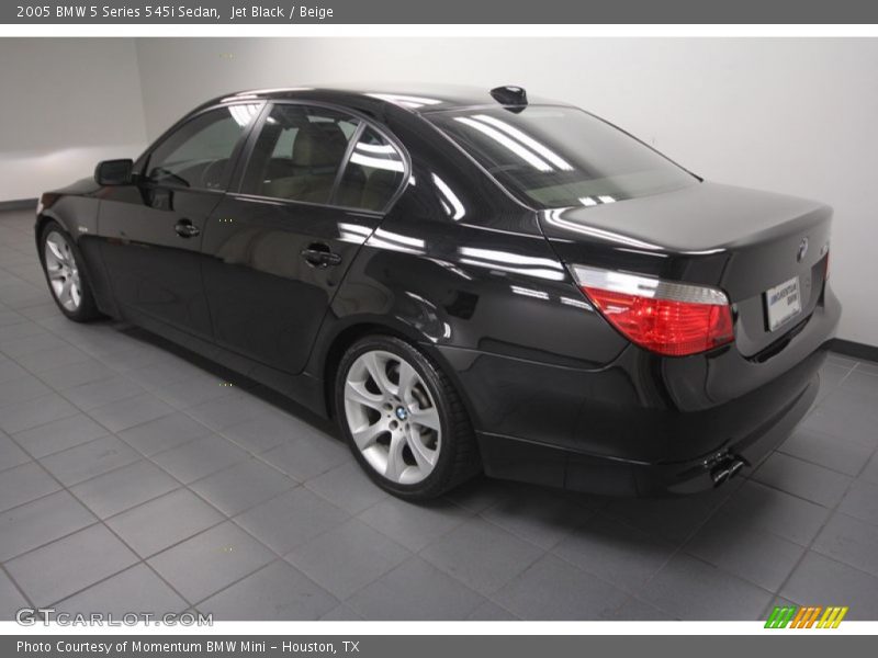 Jet Black / Beige 2005 BMW 5 Series 545i Sedan