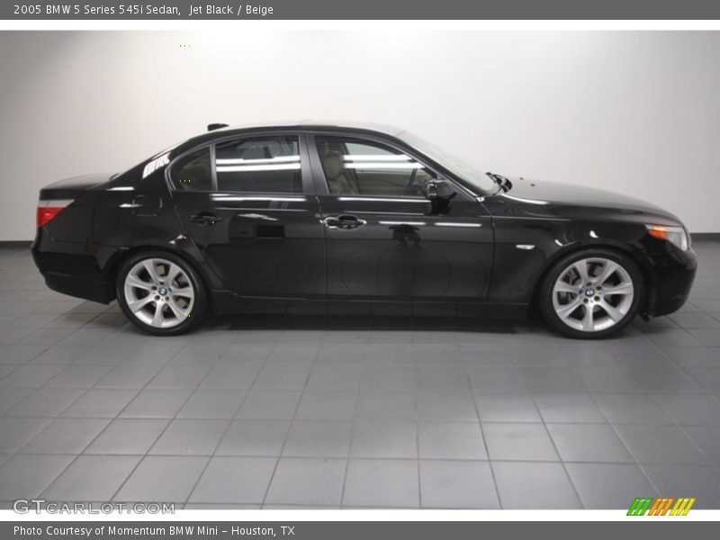 Jet Black / Beige 2005 BMW 5 Series 545i Sedan