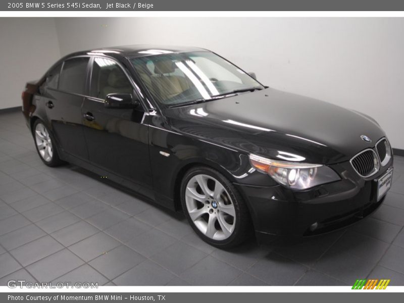 Jet Black / Beige 2005 BMW 5 Series 545i Sedan