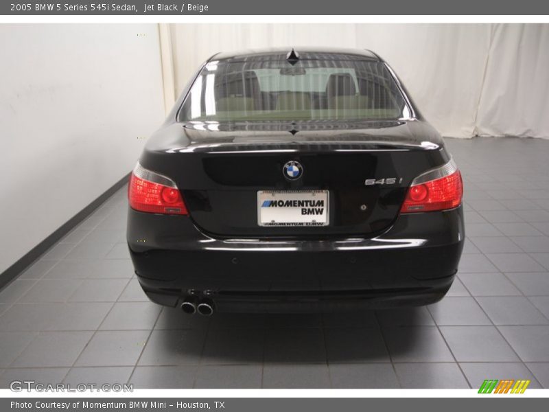 Jet Black / Beige 2005 BMW 5 Series 545i Sedan