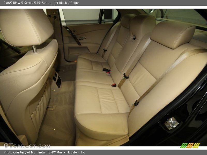 Jet Black / Beige 2005 BMW 5 Series 545i Sedan