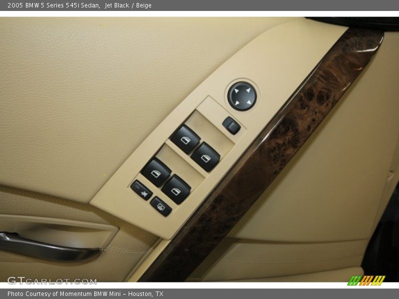 Jet Black / Beige 2005 BMW 5 Series 545i Sedan