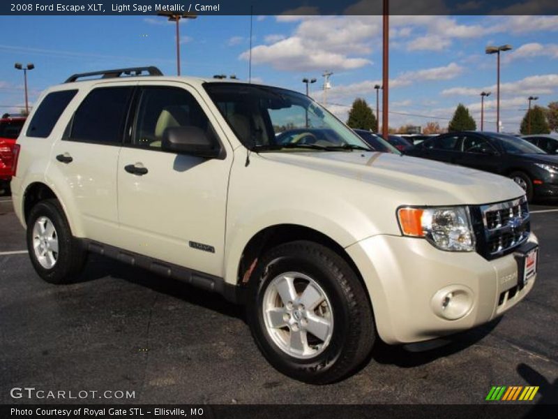 Light Sage Metallic / Camel 2008 Ford Escape XLT