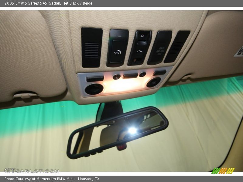 Jet Black / Beige 2005 BMW 5 Series 545i Sedan