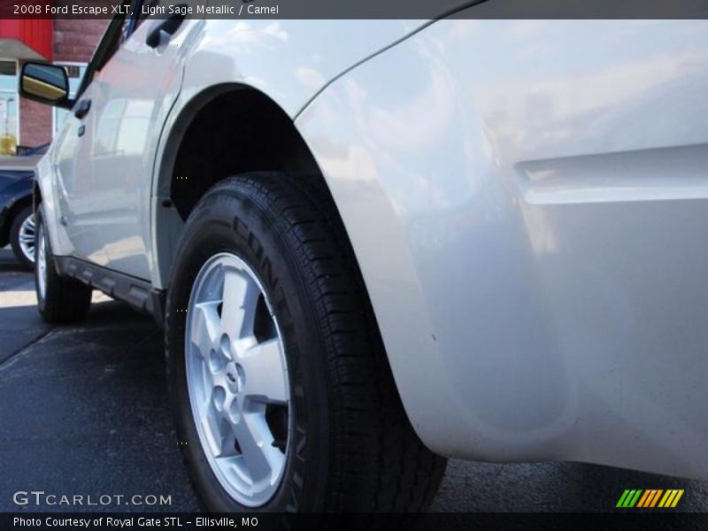 Light Sage Metallic / Camel 2008 Ford Escape XLT