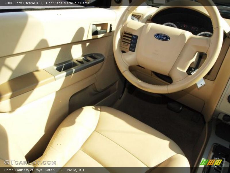 Light Sage Metallic / Camel 2008 Ford Escape XLT