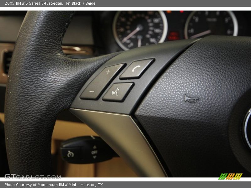 Jet Black / Beige 2005 BMW 5 Series 545i Sedan