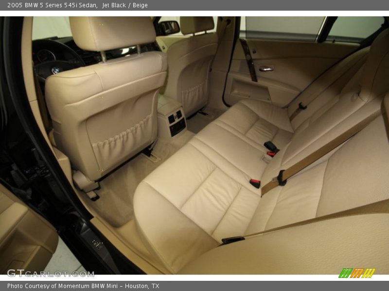 Jet Black / Beige 2005 BMW 5 Series 545i Sedan
