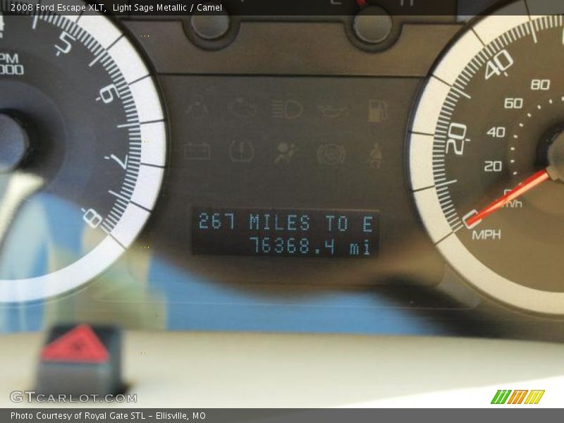 Light Sage Metallic / Camel 2008 Ford Escape XLT