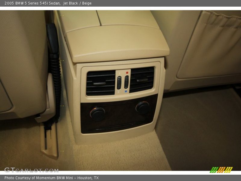 Jet Black / Beige 2005 BMW 5 Series 545i Sedan