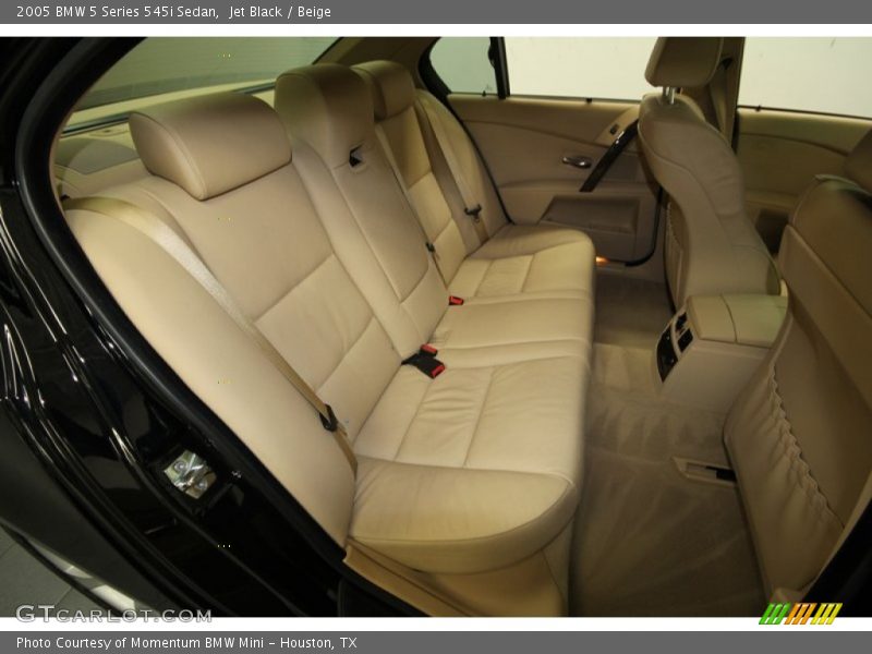 Jet Black / Beige 2005 BMW 5 Series 545i Sedan