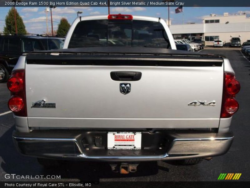 Bright Silver Metallic / Medium Slate Gray 2008 Dodge Ram 1500 Big Horn Edition Quad Cab 4x4