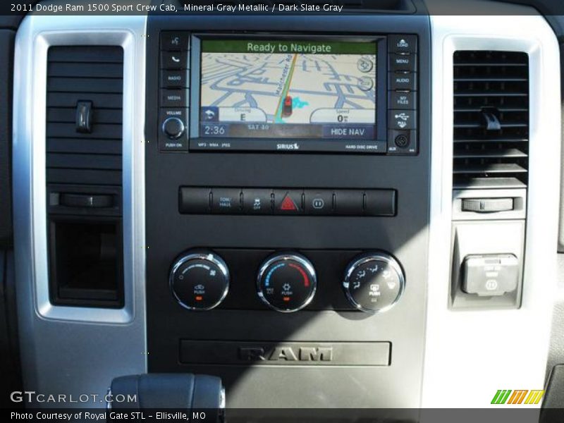 Mineral Gray Metallic / Dark Slate Gray 2011 Dodge Ram 1500 Sport Crew Cab