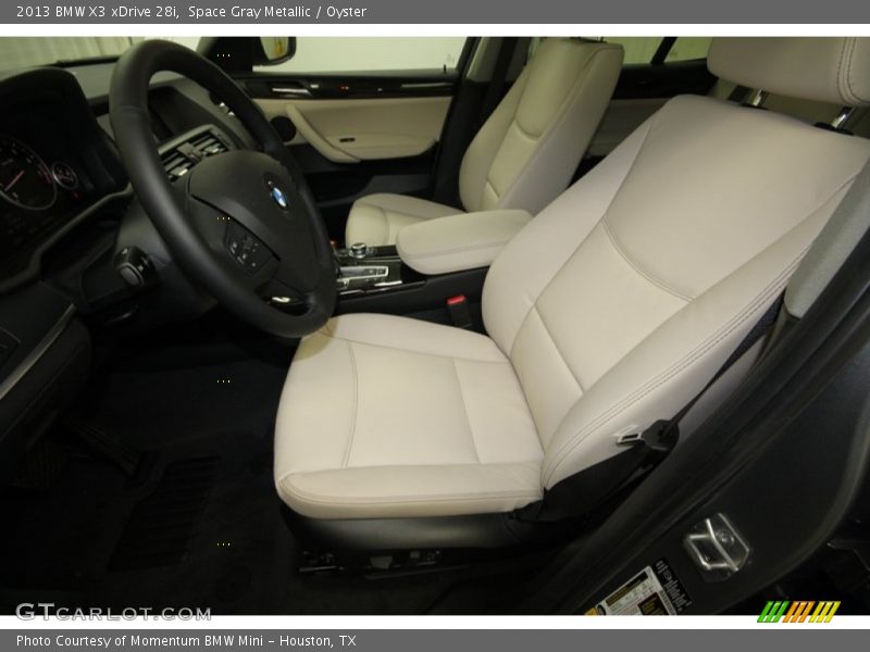 Space Gray Metallic / Oyster 2013 BMW X3 xDrive 28i