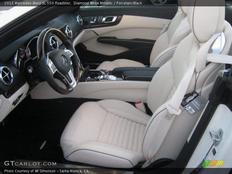 Porcelain/Black Interior - 2013 SL 550 Roadster 
