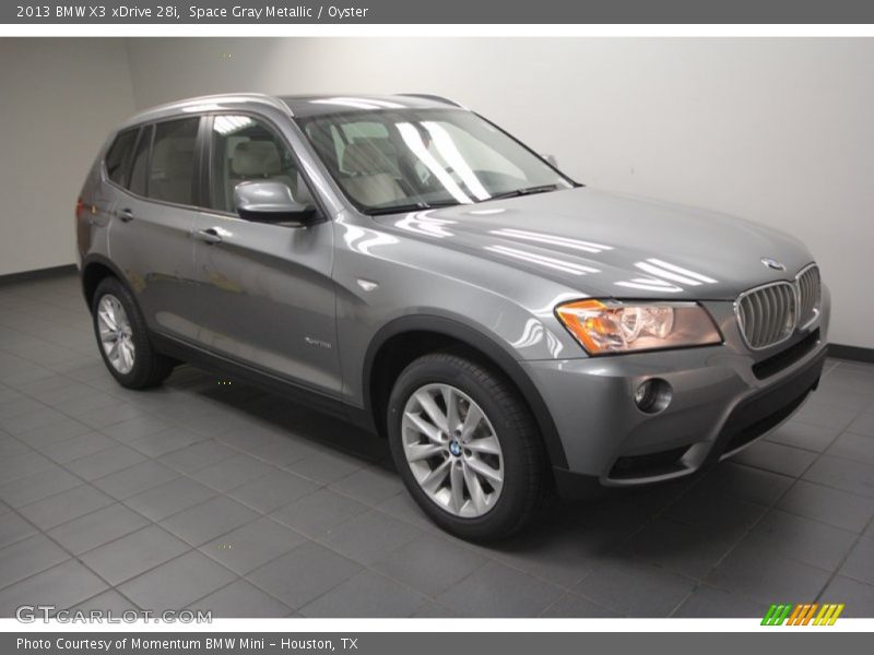 Space Gray Metallic / Oyster 2013 BMW X3 xDrive 28i