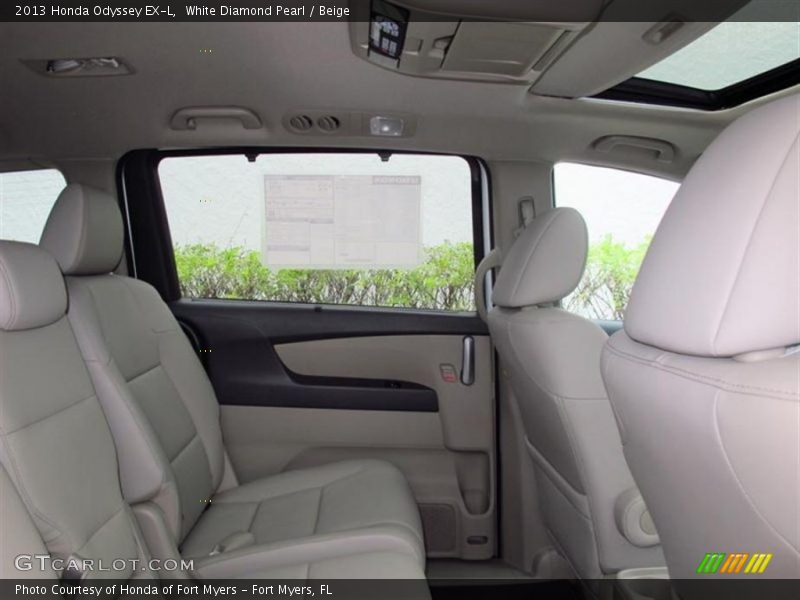 White Diamond Pearl / Beige 2013 Honda Odyssey EX-L