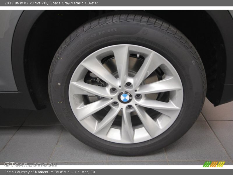Space Gray Metallic / Oyster 2013 BMW X3 xDrive 28i