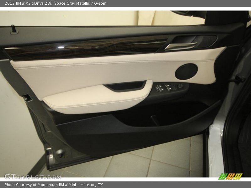 Space Gray Metallic / Oyster 2013 BMW X3 xDrive 28i