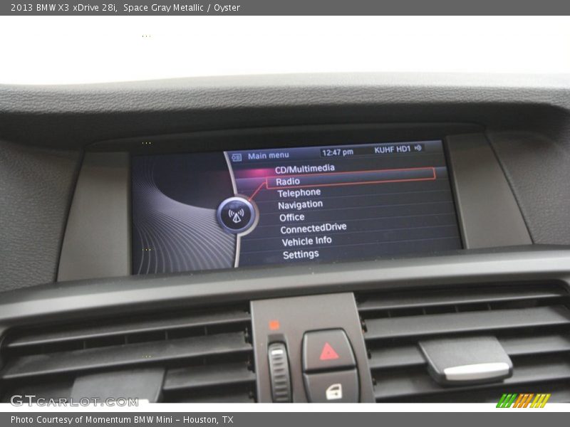Space Gray Metallic / Oyster 2013 BMW X3 xDrive 28i